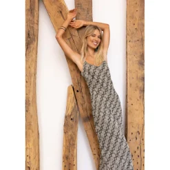 Robe longue Noa gris