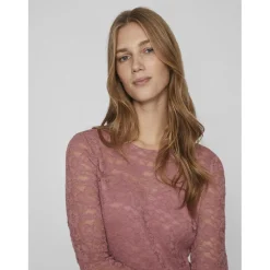 Robe longue rose clair Lia