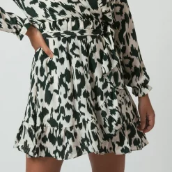Robe manches longues léopard Léo