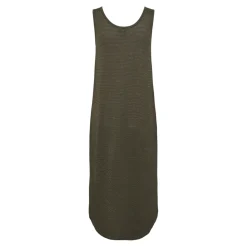 Robe midi Billo vert en viscose Lucy