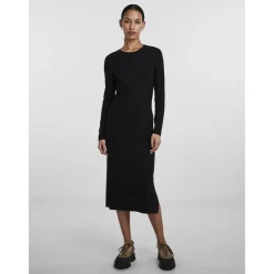 Robe midi noir Ora