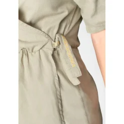 Robe portefeuille en jeans FLOE blanc Dina
