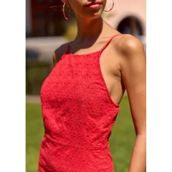 Robe RINDRA rouge en coton
