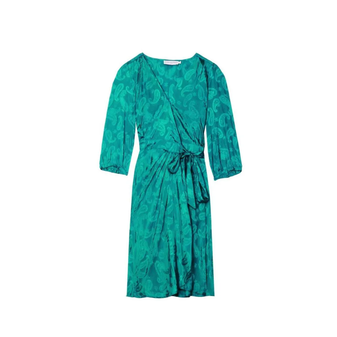 Robe Shima vert en viscose