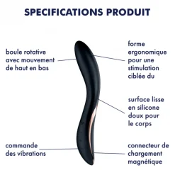 Rrrolling Stimulateur point G Satisfyer - Noir