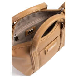 Sac cabas porté main - Mini JOYCE Tan Lena beige