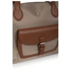 Sac cabas porté main - Moyen KIANA Taupe/Marron Ria