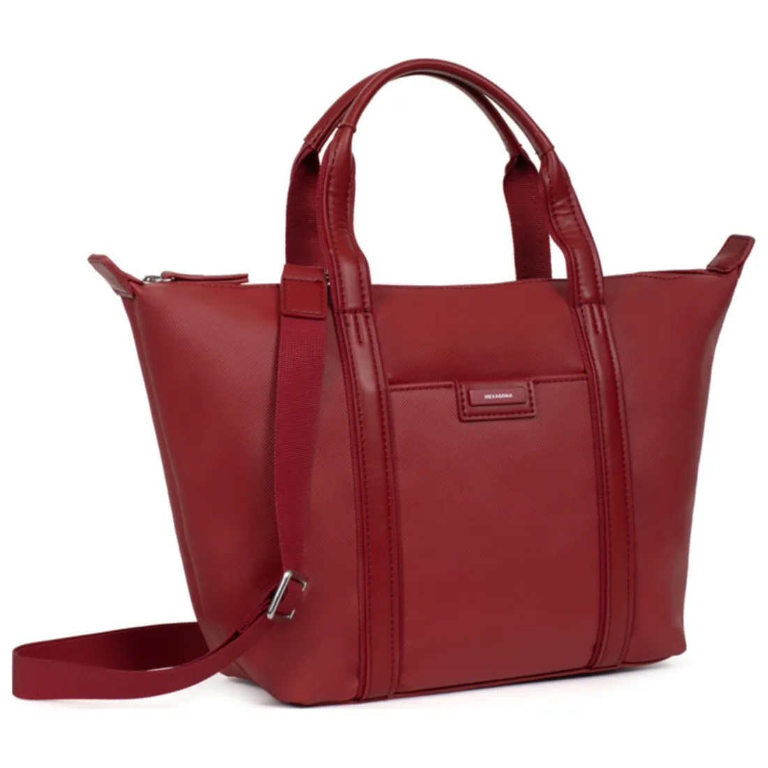 Sac cabas porté main - Moyen JOYCE Rouge foncé Clara