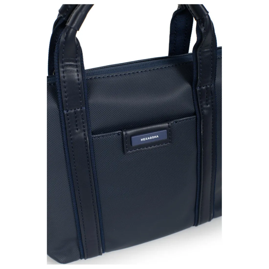 Sac cabas porté main - Moyen JOYCE Bleu nuit Lily