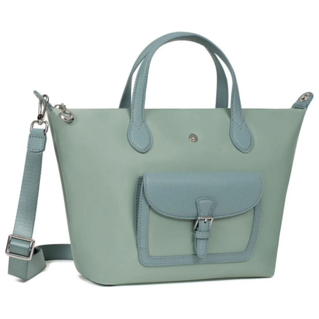 Sac cabas porté main - Moyen KIANA Menthe Willa