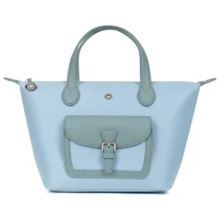 Sac cabas porté main - Petit KIANA Bleu ciel Mae