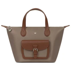 Sac cabas porté main - Petit KIANA Taupe/Marron Ava