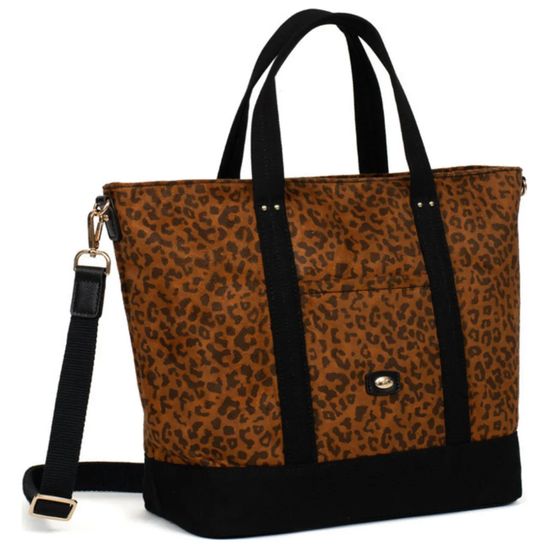 Sac cabas porté main LEONIE Imprimé Fauve Cate