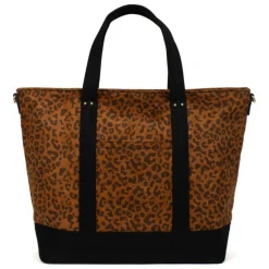 Sac cabas porté main LEONIE Imprimé Fauve Cate