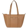 Sac cabas porté épaule - Moyen JOYCE Tan Adele beige