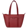 Sac cabas porté épaule - Moyen JOYCE Rouge foncé Lila