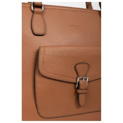 Sac cabas porté épaule A4 MIRABELLE Terre en cuir Julia