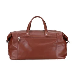 Sac de voyage en cuir cognac