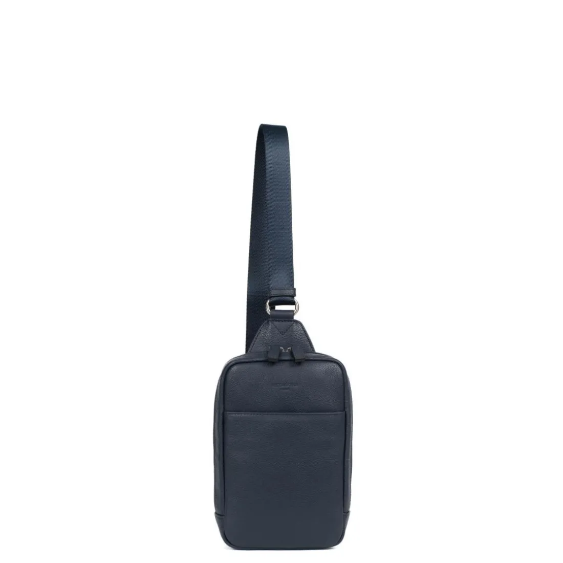 Sac monobretelle CONFORT Marine en cuir Sloan
