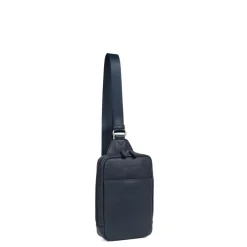 Sac monobretelle CONFORT Marine en cuir Sloan