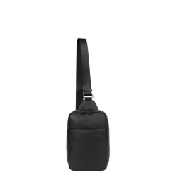 Sac monobretelle CONFORT Noir en cuir Ines