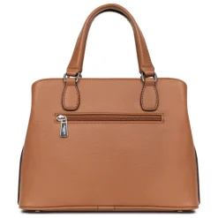 Sac porté main 2 poignées MIRABELLE Tan en cuir June beige moyen