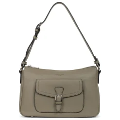 Sac porté épaule 1 anse MIRABELLE Olive en cuir Fawn