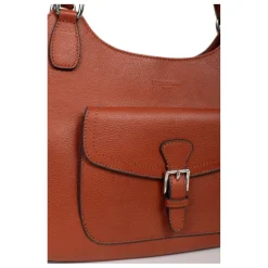Sac porté épaule 2 anses MIRABELLE Terre en cuir Wren