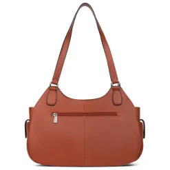 Sac porté épaule 2 anses MIRABELLE Terre en cuir Wren