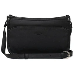 Sac porté travers CONFORT Noir en cuir Ora