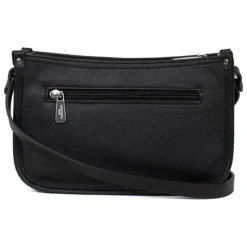 Sac porté travers CONFORT Noir en cuir Ora