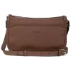 Sac porté travers CONFORT Cognac en cuir Hazel