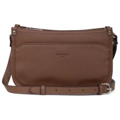 Sac porté travers CONFORT Cognac en cuir Hazel