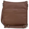 Sac porté travers CONFORT Écorce en cuir Ruth marron