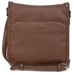Sac porté travers CONFORT Écorce en cuir Ruth marron