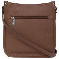 Sac porté travers CONFORT Écorce en cuir Ruth marron