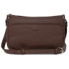 Sac porté travers CONFORT Chocolat en cuir Julia