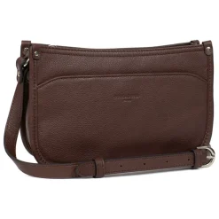Sac porté travers CONFORT Chocolat en cuir Julia