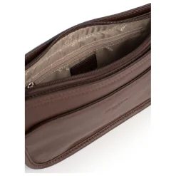 Sac porté travers CONFORT Chocolat en cuir Julia