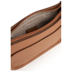 Sac porté travers CONFORT Tan en cuir Ella beige moyen