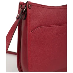 Sac porté travers CONFORT Rouge foncé en cuir Ula