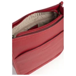 Sac porté travers CONFORT Rouge foncé en cuir Ula