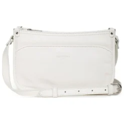 Sac porté travers CONFORT Blanc en cuir Gigi