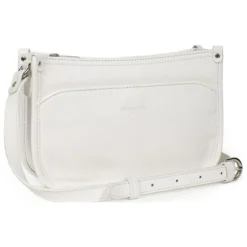 Sac porté travers CONFORT Blanc en cuir Gigi