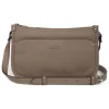 Sac porté travers CONFORT Taupe en cuir Nina