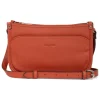 Sac porté travers CONFORT Orange en cuir Gaia