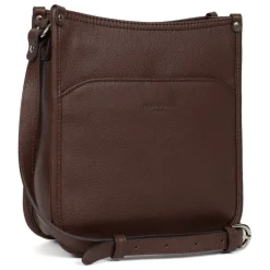Sac porté travers CONFORT Chocolat en cuir Mila