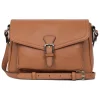 Sac porté travers MIRABELLE Tan en cuir Skye beige moyen
