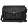 Sac porté travers MIRABELLE Noir en cuir Vivi
