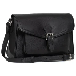 Sac porté travers MIRABELLE Noir en cuir Vivi